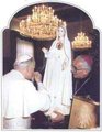 Bishop Hnilica with the Pope John Paul II