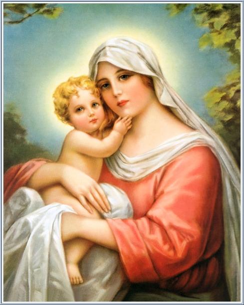 Pictures Of Jesus And Mary. Mary and Little Baby Jesus