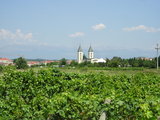 The Medjugorje church behind the way on Krizevac
