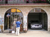 Medjugorje souvenir shop (The Mercedes is not for sale)